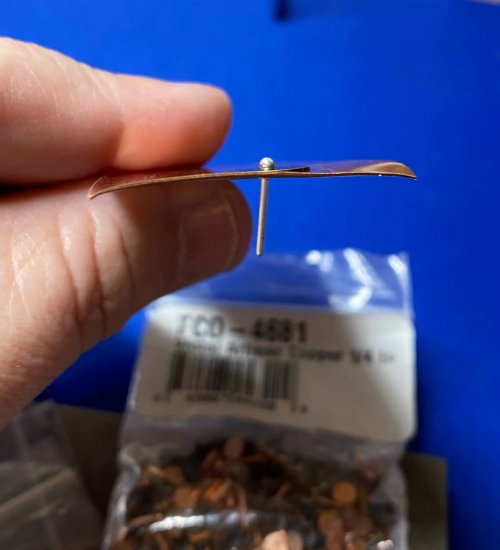 Susan LeGuyader's Riveting Tips - , Metalwork, Riveting, Riveting Techniques, Wire Rivets, Layer the metal you want to connect